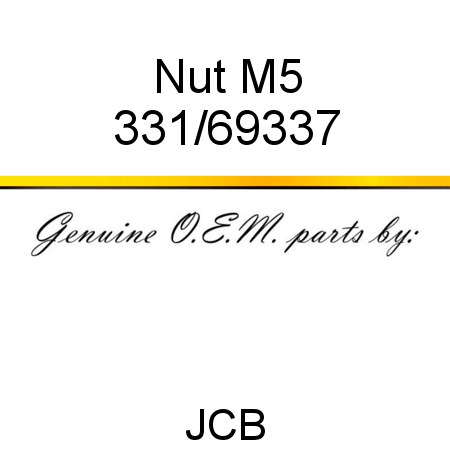 Nut M5 331/69337