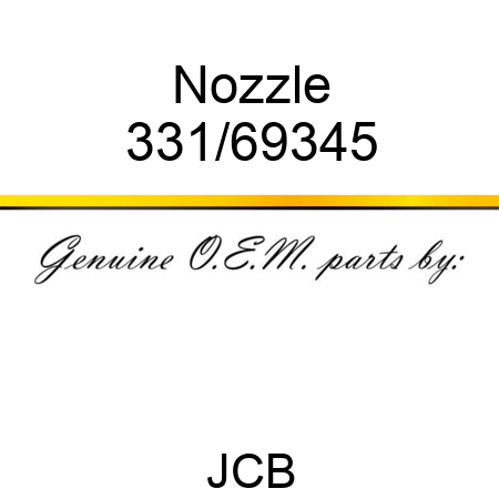 Nozzle 331/69345