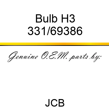 Bulb H3 331/69386