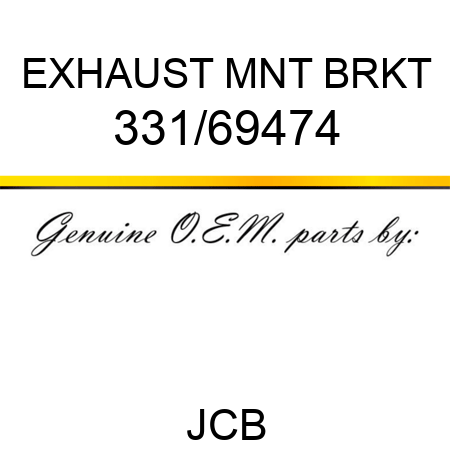 EXHAUST MNT BRKT 331/69474