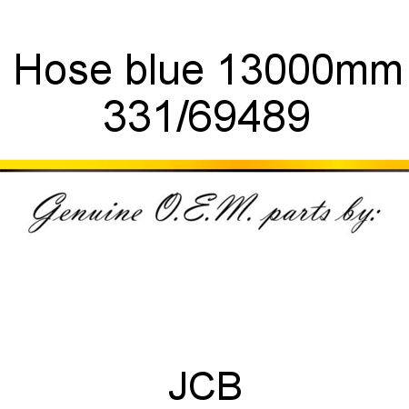 Hose, blue, 13000mm 331/69489