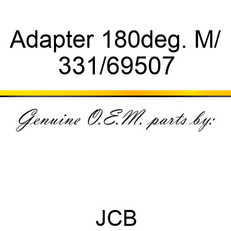 Adapter 180deg. M/ 331/69507