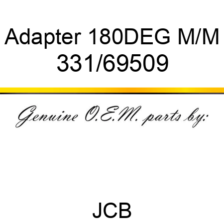 Adapter 180DEG M/M 331/69509