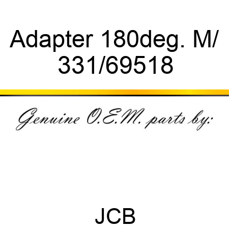 Adapter 180deg. M/ 331/69518