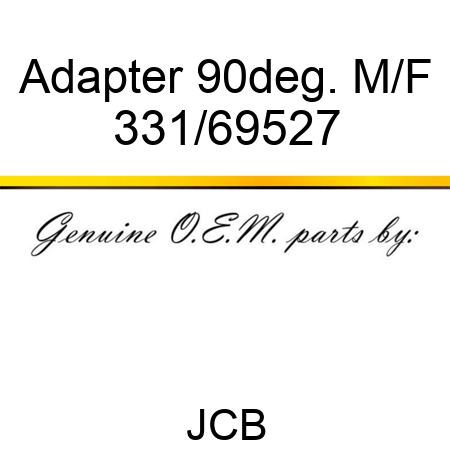 Adapter 90deg. M/F 331/69527