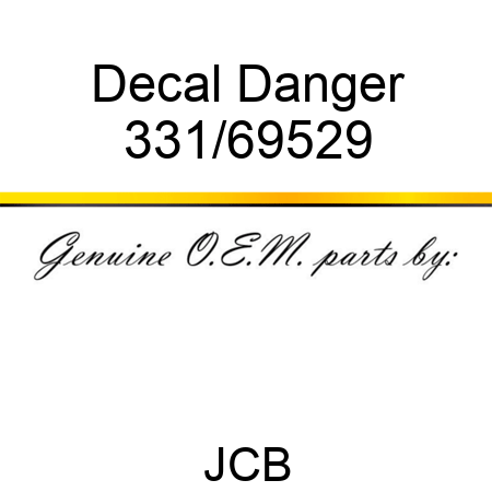 Decal Danger 331/69529