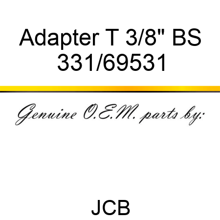 Adapter T 3/8