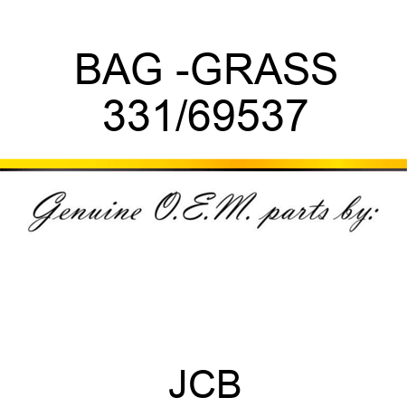 BAG -GRASS 331/69537