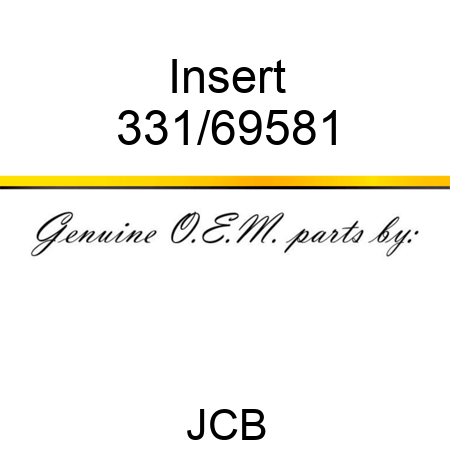 Insert 331/69581