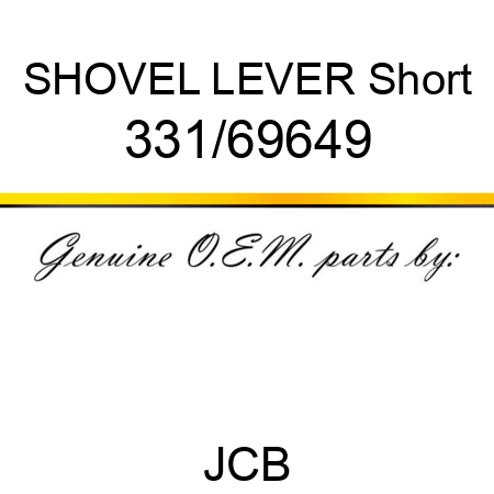 SHOVEL LEVER Short 331/69649