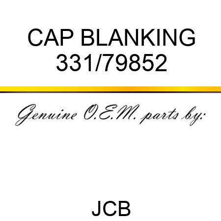 CAP BLANKING 331/79852