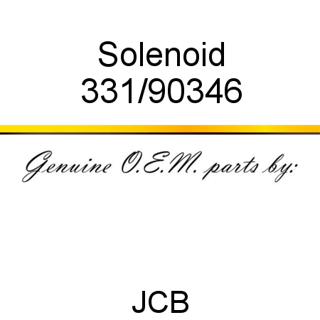 Solenoid 331/90346