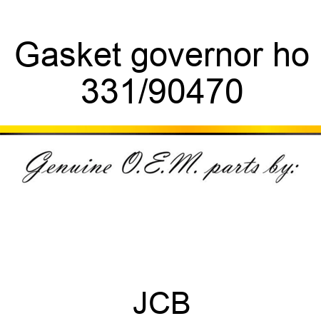 Gasket governor ho 331/90470