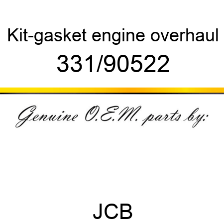 Kit-gasket, engine overhaul 331/90522
