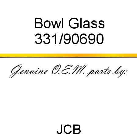 Bowl, Glass 331/90690