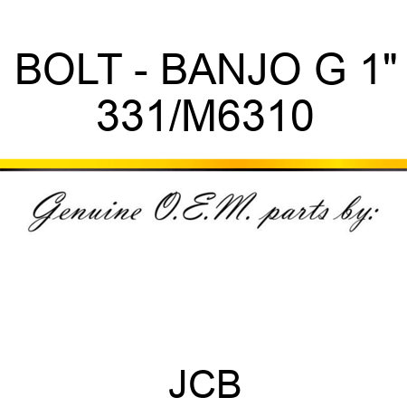 BOLT - BANJO G 1