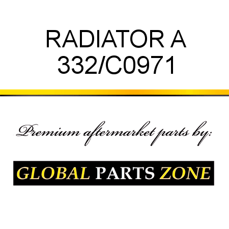 RADIATOR A 332/C0971