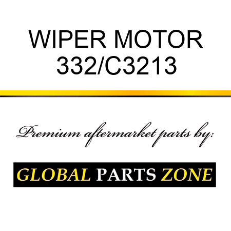 WIPER MOTOR 332/C3213
