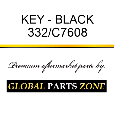 KEY - BLACK 332/C7608