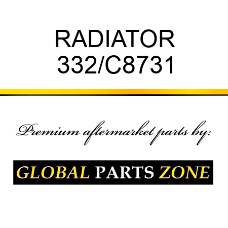RADIATOR 332/C8731