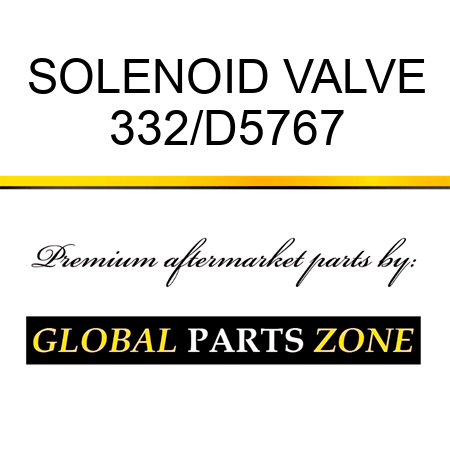 SOLENOID VALVE 332/D5767