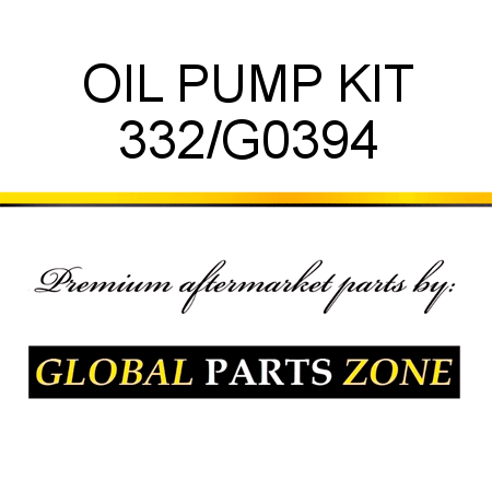 OIL PUMP KIT 332/G0394