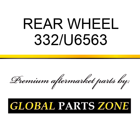 REAR WHEEL 332/U6563