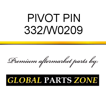 PIVOT PIN 332/W0209