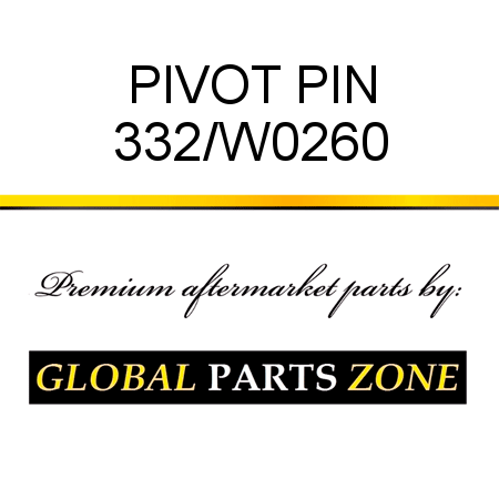 PIVOT PIN 332/W0260