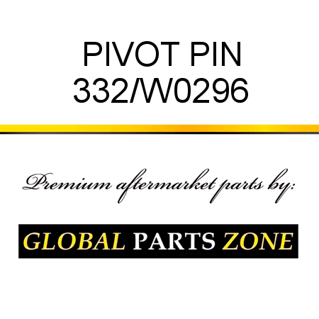 PIVOT PIN 332/W0296