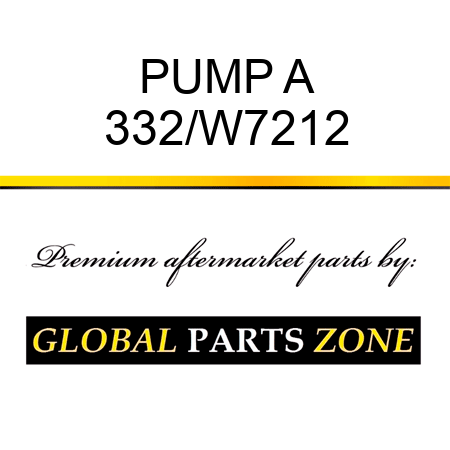 PUMP A 332/W7212