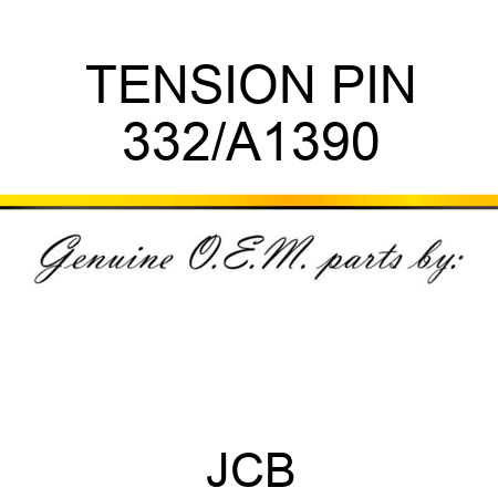 TENSION PIN 332/A1390