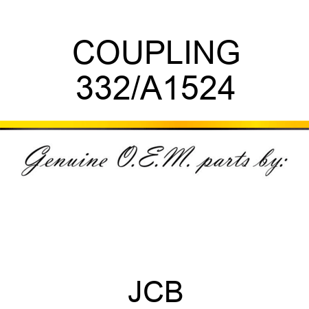 COUPLING 332/A1524