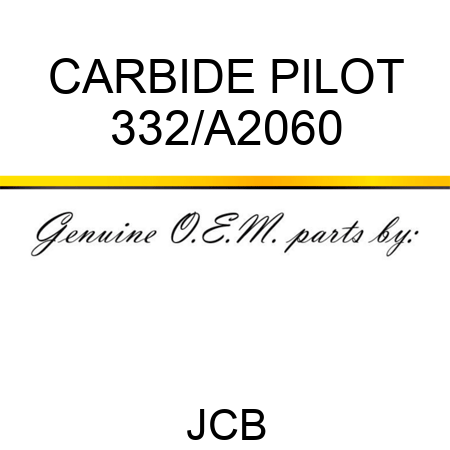 CARBIDE PILOT 332/A2060