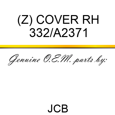 (Z) COVER RH 332/A2371