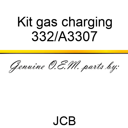 Kit gas charging 332/A3307