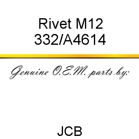 Rivet, M12 332/A4614