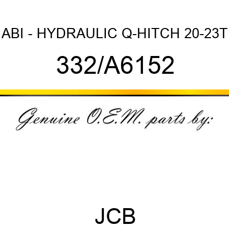 ABI - HYDRAULIC Q-HITCH 20-23T 332/A6152