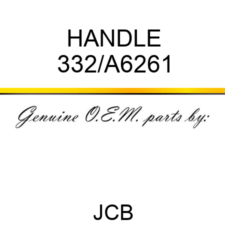 HANDLE 332/A6261