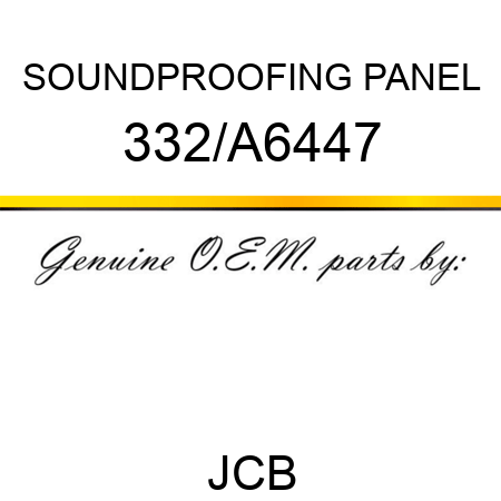 SOUNDPROOFING PANEL 332/A6447