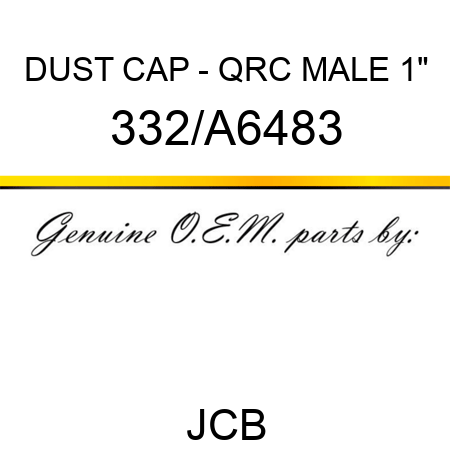 DUST CAP - QRC MALE 1