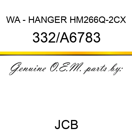 WA - HANGER HM266Q-2CX 332/A6783