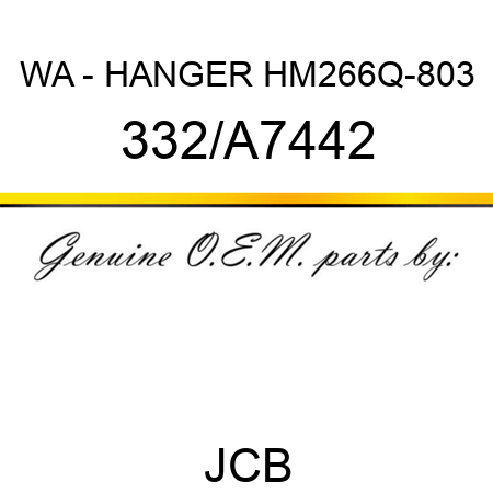 WA - HANGER HM266Q-803 332/A7442