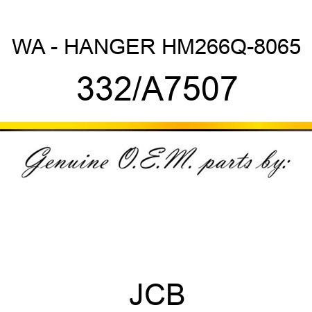 WA - HANGER HM266Q-8065 332/A7507