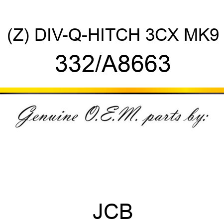 (Z) DIV-Q-HITCH 3CX MK9 332/A8663