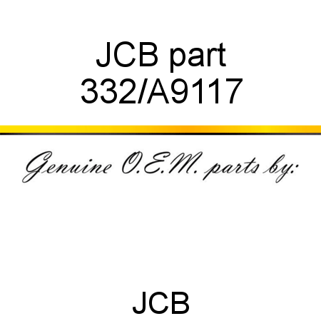 JCB part 332/A9117