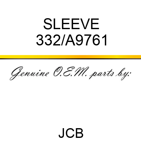 SLEEVE 332/A9761