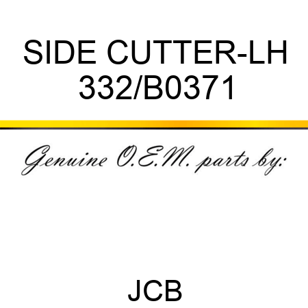 SIDE CUTTER-LH 332/B0371