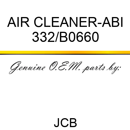 AIR CLEANER-ABI 332/B0660