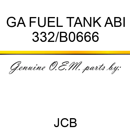 GA FUEL TANK ABI 332/B0666
